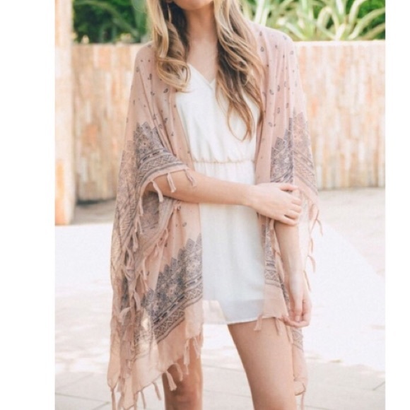 🌴BOHO KIMONO COVER UP🌴 - Picture 2 of 4